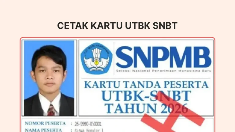 CETAK KARTU UTBK SNBT