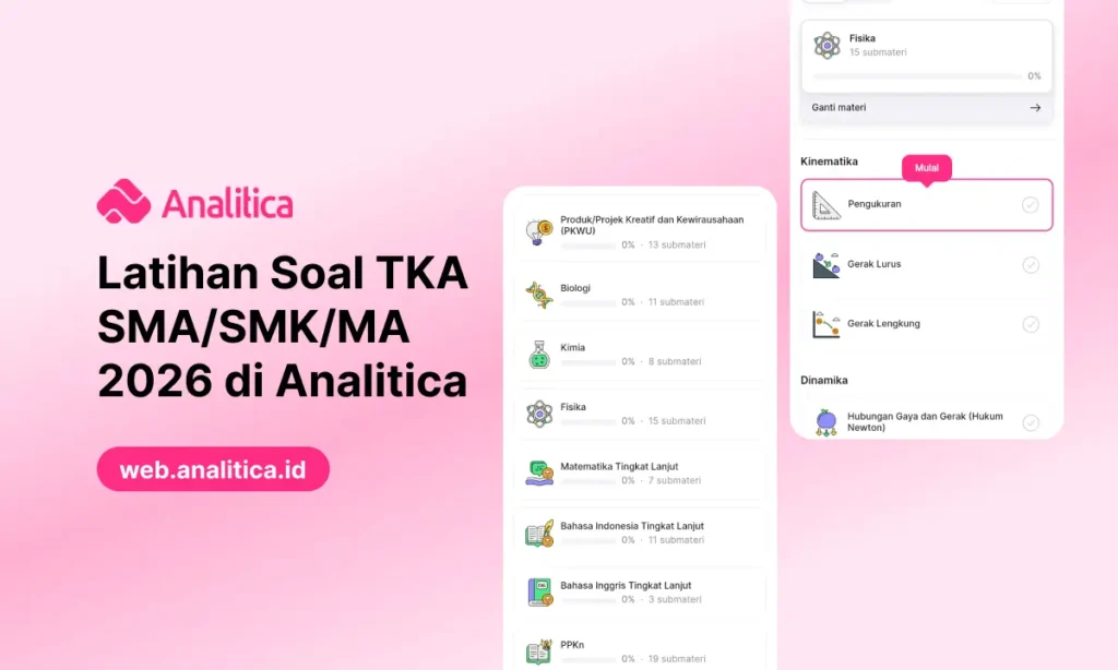 Latihan Soal TKA SMA SMK MA di Analitica