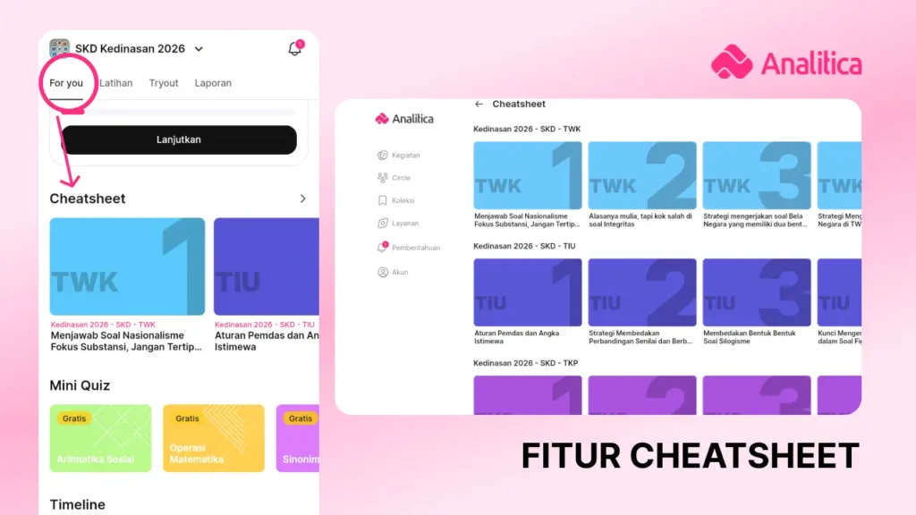 FITUR CHEATSHEET SKD Kedinasan