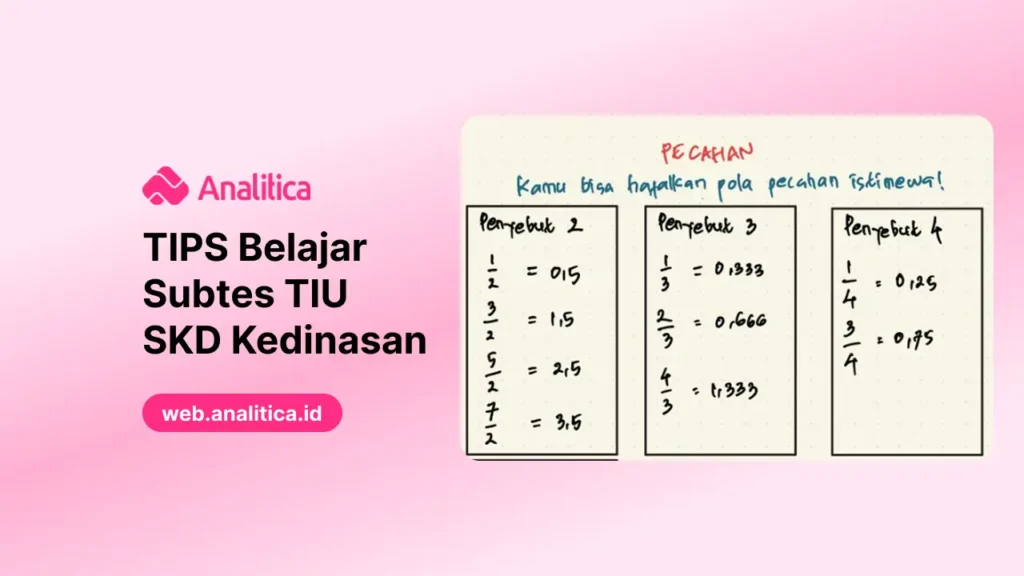 TIPS Belajar Subtes TIU SKD Kedinasan
